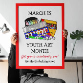 March is Youth Art Month ポスター