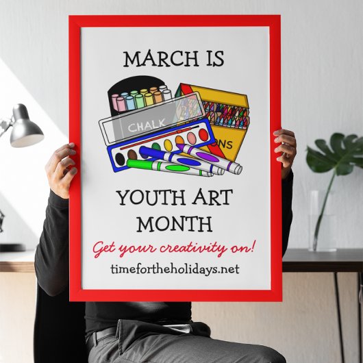March is Youth Art Month ポスター