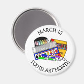 March is Youth Art Month マグネット (正面/裏面)