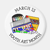 March is Youth Art Month マグネット (正面)