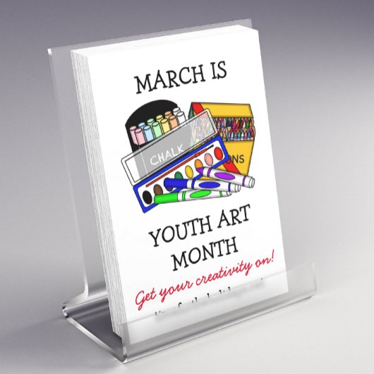 March is Youth Art Month Flyers for Schools チラシ