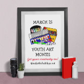 March is Youth Art Month Poster ポスター
