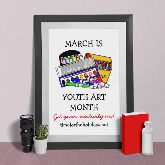March is Youth Art Month Poster ポスター