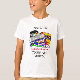 March is Youth Art Month Tシャツ