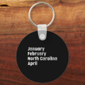 March North Carolina Team Bysketbyll  キーホルダー (正面)