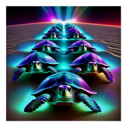 March Of The Neon Turtles ポスター (正面)