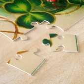 March Retro Pin-Up Girl St. Patrick's Day ジグソーパズル (側面)