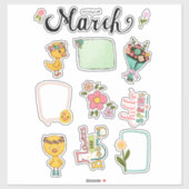 March Sticker Sheet – Spring Awakening シール (シート)