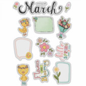 March Sticker Sheet – Spring Awakening シール (正面)