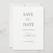 Märchen Hochzeit florale Save the Date Karte 招待状 (正面)