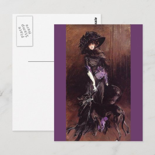 MarchesaルイザCasati - Boldini ポストカード (正面/裏面)