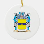 Marcheseの紋章付き外衣-家紋 セラミックオーナメント (正面)