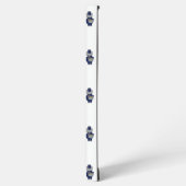 Marching Band Cat Drummer Navy Blue Gold Pattern Samsung Galaxyケース (左側面)