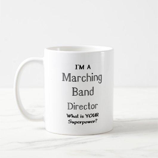 Marching band director コーヒーマグカップ (左)
