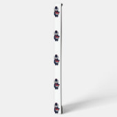 Marching Band Drummer Cat Navy Blue and Red Samsung Galaxyケース (左側面)