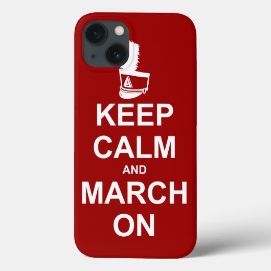 Marching Band Keep Calm and March On Case-Mate iPhoneケース (裏面)