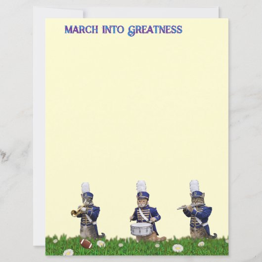 Marching Band of Cats Stationery (裏面)