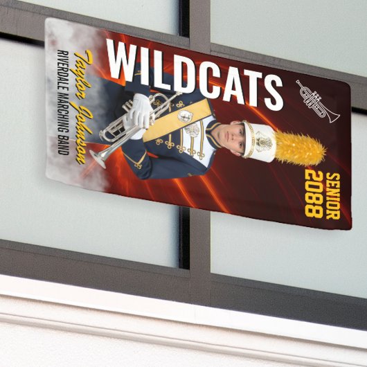 Marching Band Senior Class Custom Sports Photo 横断幕 (ビルの外側)