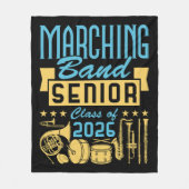 Marching Band Senior Class of 2026 フリースブランケット (正面)