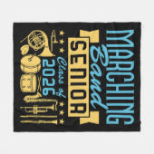 Marching Band Senior Class of 2026 フリースブランケット (正面(横))