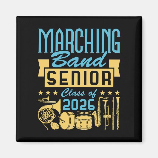 Marching Band Senior Class of 2026 マグネット (正面)
