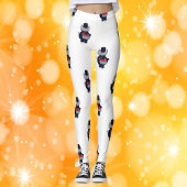 Marching Band Snare Drum Navy Blue Red レギンス