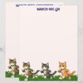Marching Cats Stationery (正面/裏面)