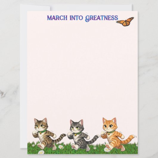 Marching Cats Stationery (裏面)