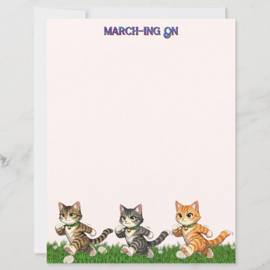 Marching Cats Stationery (正面)
