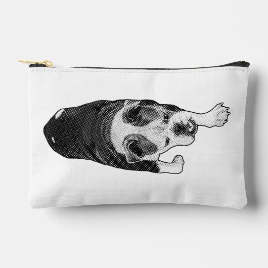 Marching Manga Dog Adds Punch To Beauty Routine アクセサリーポーチ (正面)