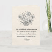 March's Daffodils カード (正面)