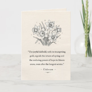 March's Daffodils カード