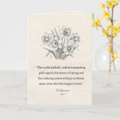 March's Daffodils カード (黄色い花)