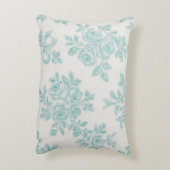 Marcie and Lou Green Floral Vintage アクセントクッション (裏面(縦))