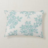 Marcie and Lou Green Floral Vintage アクセントクッション (裏面)