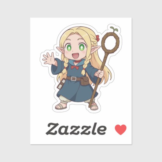 Marcille Chibi Elf Mage シール (シート)