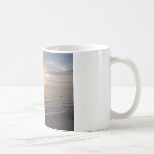 Marcoの島のフロリダのビーチの日没のコーヒー・マグ コーヒーマグカップ (右)