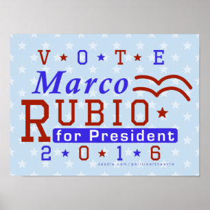 Marcoルビオの大統領2016年の選挙の共和党員 ポスター