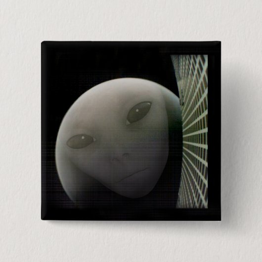 MarCO CubeSatエイリアン火星別 缶バッジ (正面)