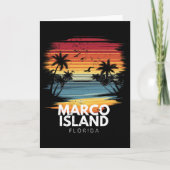 Marco Island Beach Florida Surfboard Surfing Vinta カード (正面)