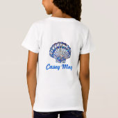 Marco Island Florida Pretty Mosaic Seashell Name Tシャツ (裏面)