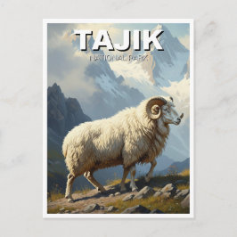 Marco Polo Sheep in Tajik National Park Travel ポストカード