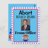 Marco Rubioポストカードの中止 ポストカード (正面/裏面)