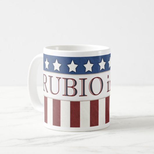 Marco Rubio 2016年スターとストライプ社長 コーヒーマグカップ (正面左)