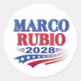 Marco Rubio 2028 (3st) ラウンドシール