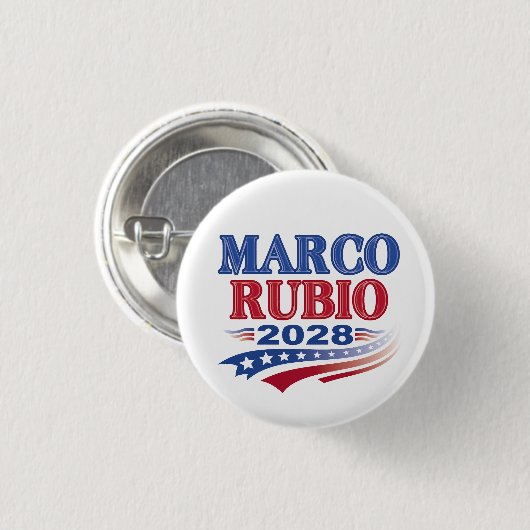 Marco Rubio 2028 (3st) 缶バッジ (正面&裏面)