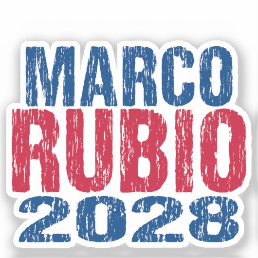 Marco Rubio 2028 (dis) シール (正面)