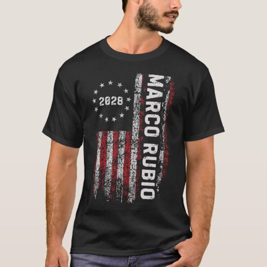 Marco Rubio 2028 President 48 Election Campaign Us Tシャツ (正面)