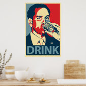 Marco Rubio - "Drink" Obama Parody Poster ポスター (キッチン)