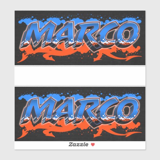 Marco Vorname Name Graffiti Aufkleber Sticker シール (シート)